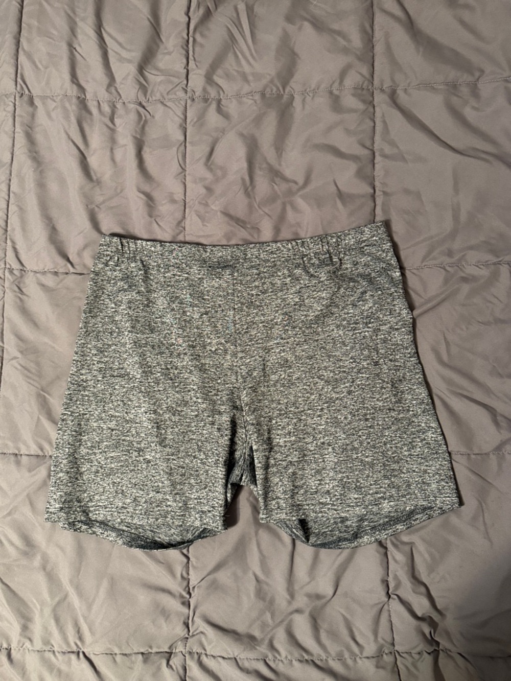 Women’s Performance Stretch Heather Gray Bike Shorts